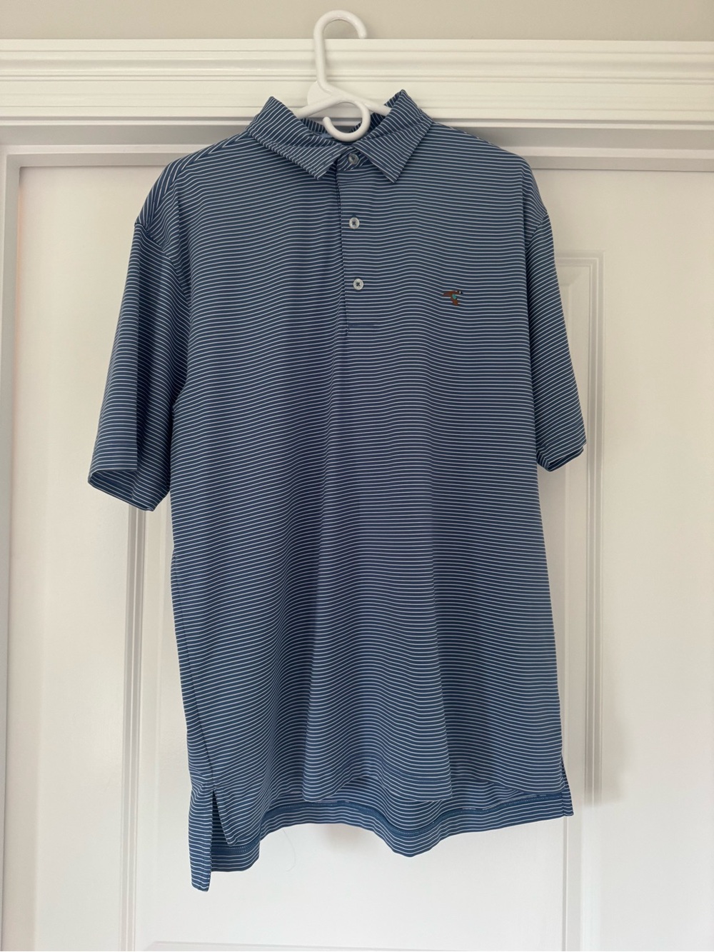 Men's Blue Striped GenTeal polo